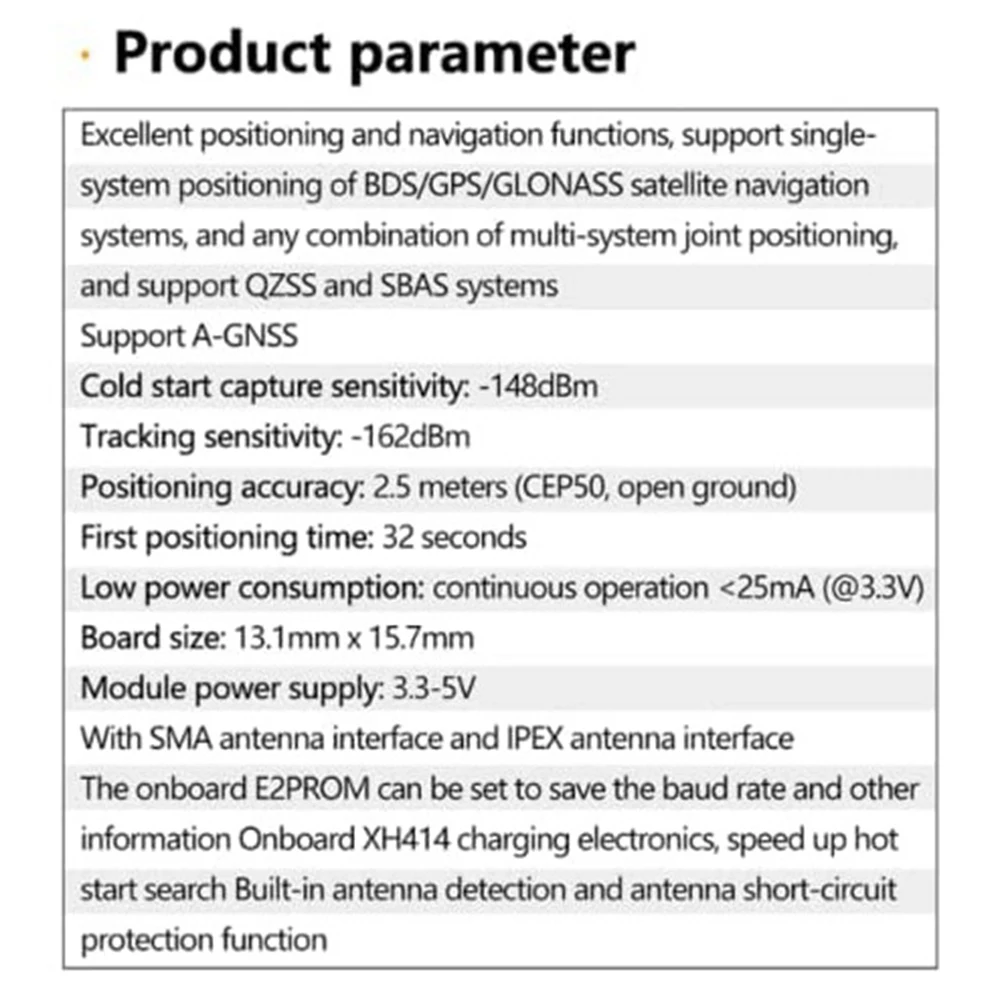 GPS+BDS 듀얼 모드 모듈 비행 제어 위성 위치 탐색기 Atgm336h Arduino NEO-M8N NEO-6M용 교체품