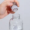 500/750ml Transparent Plastic Water Bottle Time Marker Creative Large Capacity Leakproof Milk Cup Drinkware Kid School Gym Sport 4