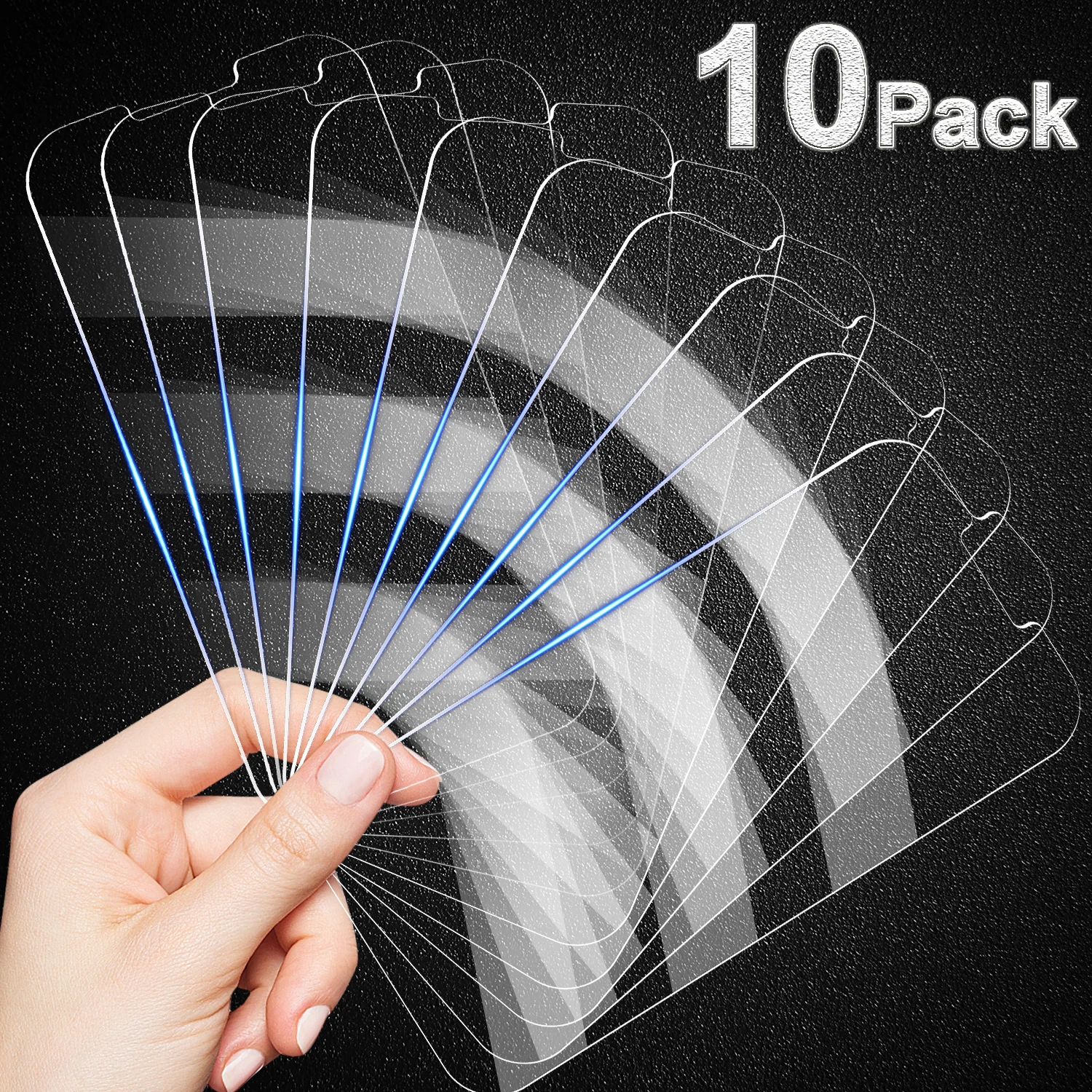 

10Pcs Full Cover Screen Protector Tempered Glass For IPhone14 15 13 12 11 Pro Max X XR XS Max 7 8Plus SE 2 SE 3