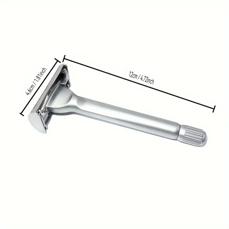 Butterfly Edelstahl Double Edge Sicherheitsrasierer Nassrasierer Rasierer für Friseur Männer Frauen mit 10 Platinklingen – Detail 5