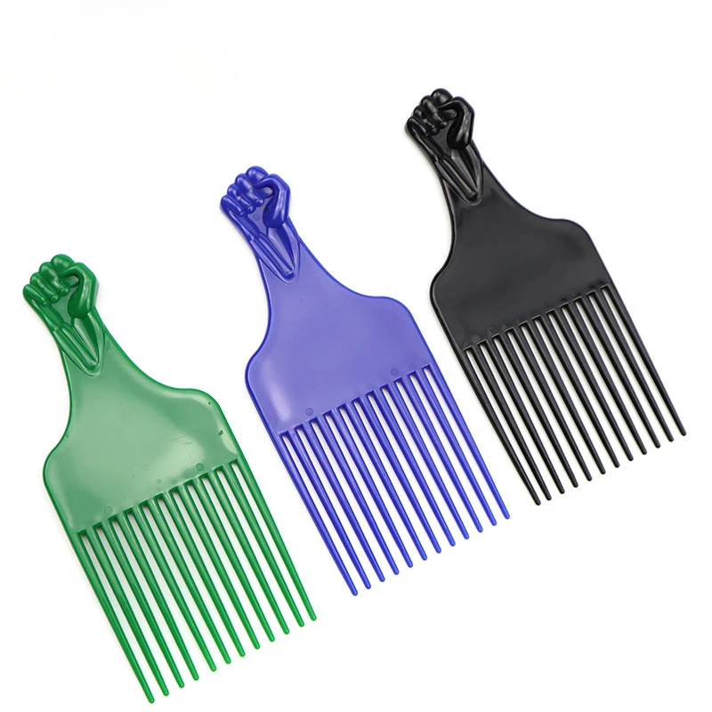 2 Afro-Kämme Aus Kunststoff – Ideal Für Lockiges Haar, Breite Zähne, Entwirrt Sanft
