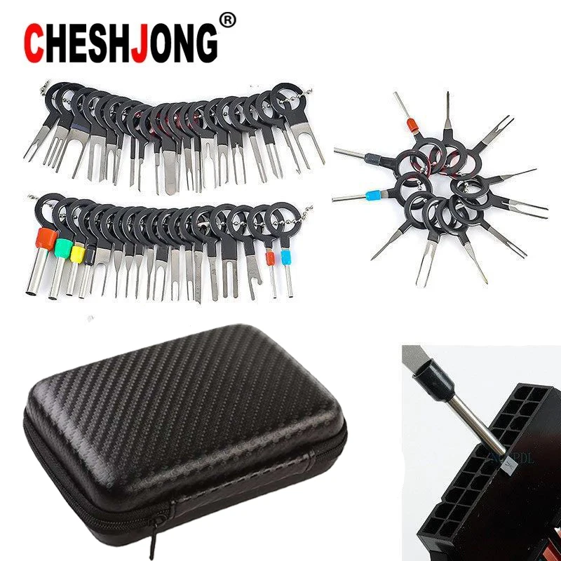 Terminal Removal Kit Car Terminal Removal Tool Kit Wire Plug Connector Extractor Puller Release Pin Extractor Kit For Car Terminal Plug Repair Tool