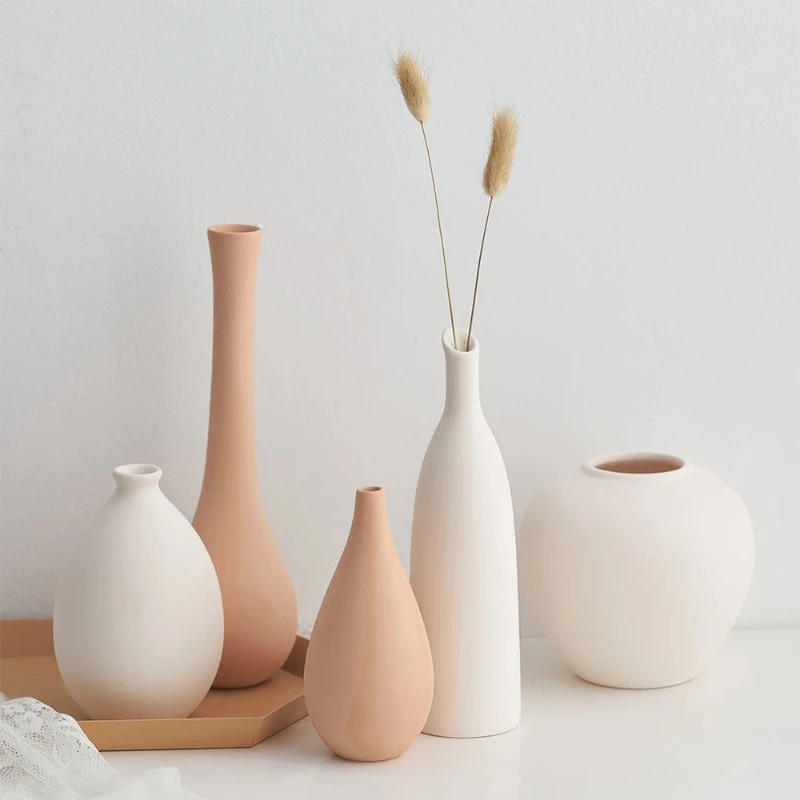 Minimalism Home Decor ceramic vases for  table Dried Flower vase dining table decorative  living room decoration  Decor Gift 2