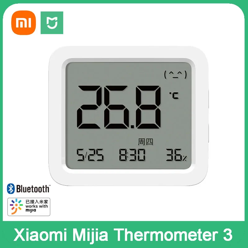 Smart thermometer Xiaomi Mijia Bluetooth 3 wireless digital hygrometer temperature and humidity work with Mijia APP
