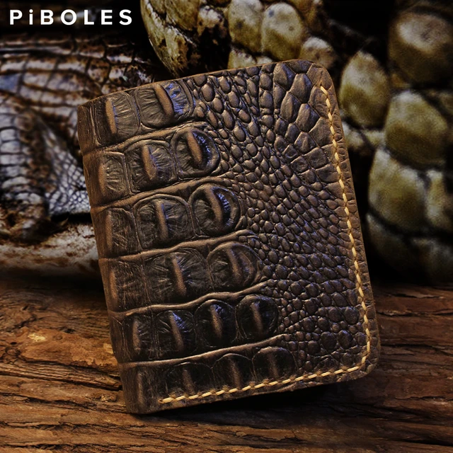 Alligator Credit Card Wallet - Handmade Men's Wallets