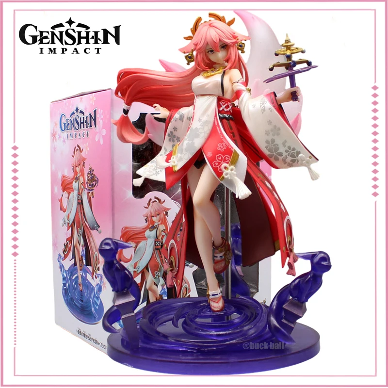

Genshin Impact Yae Miko 26cm Anime Figure Girl Sexy Action Figures Statue Figurine Pvc Model Toy Collection Desk Decoration Gift