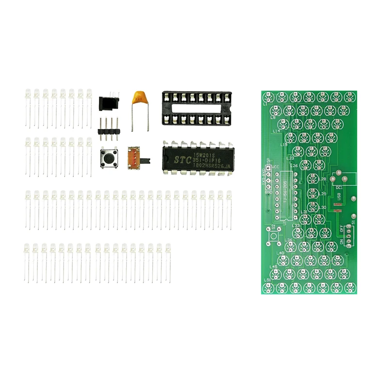 Electronic Kit Hourglass Soldering Set PCB Welding Practice Kit