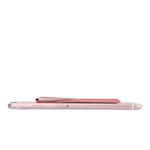 Dual Function Phone Wallet with Adhesive Card Holder and Folding Kickstand