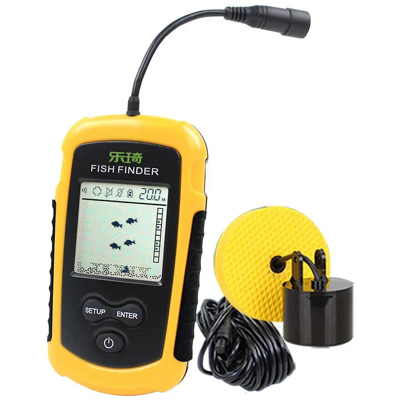Leqi Fish Detector Wireless Sonar Color Screen Fish Finder Fishing Device Outdoor Supplies Fishing Gear Detector