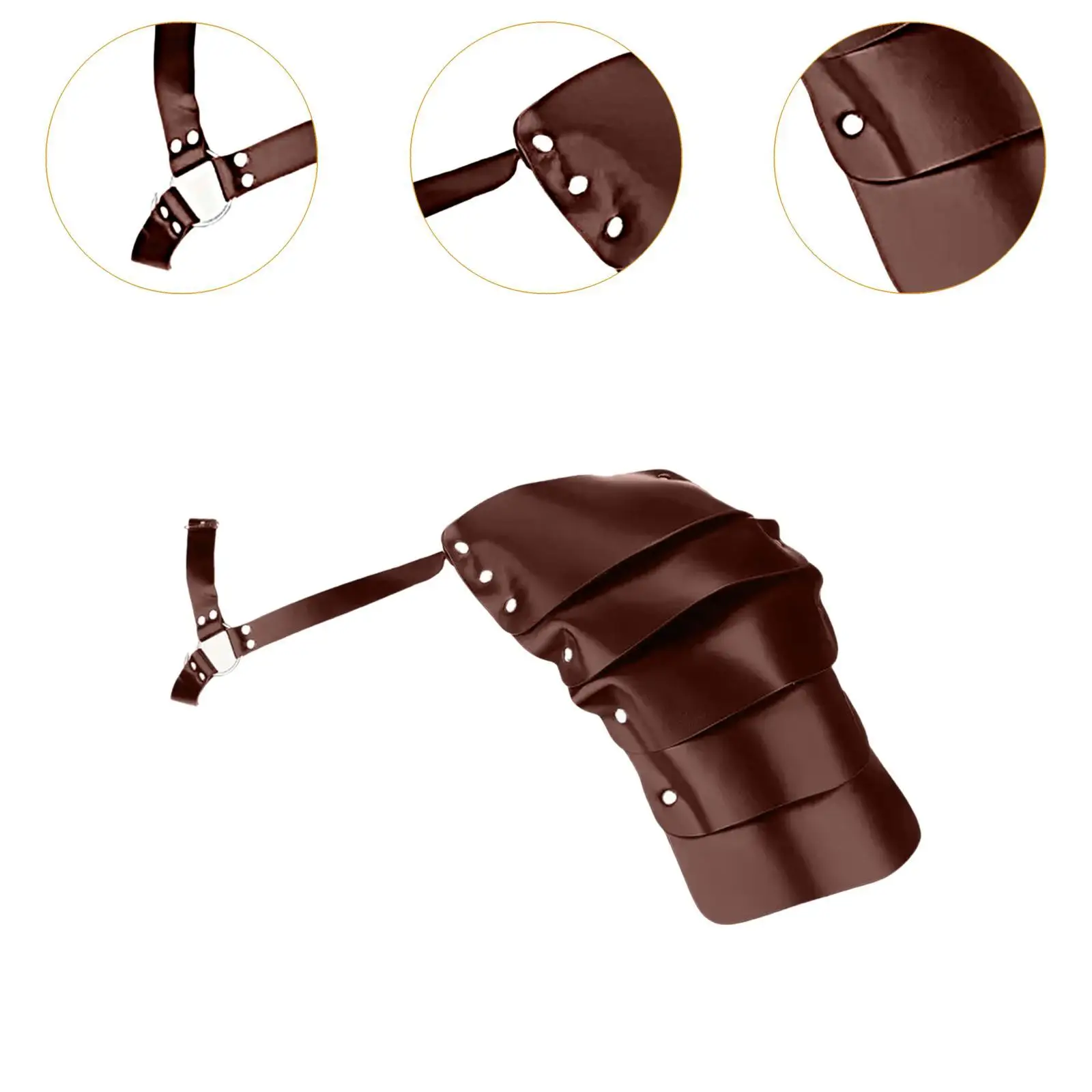 Medieval Single Shoulder Pauldron Body Chest Harness for Costumes Role Playing