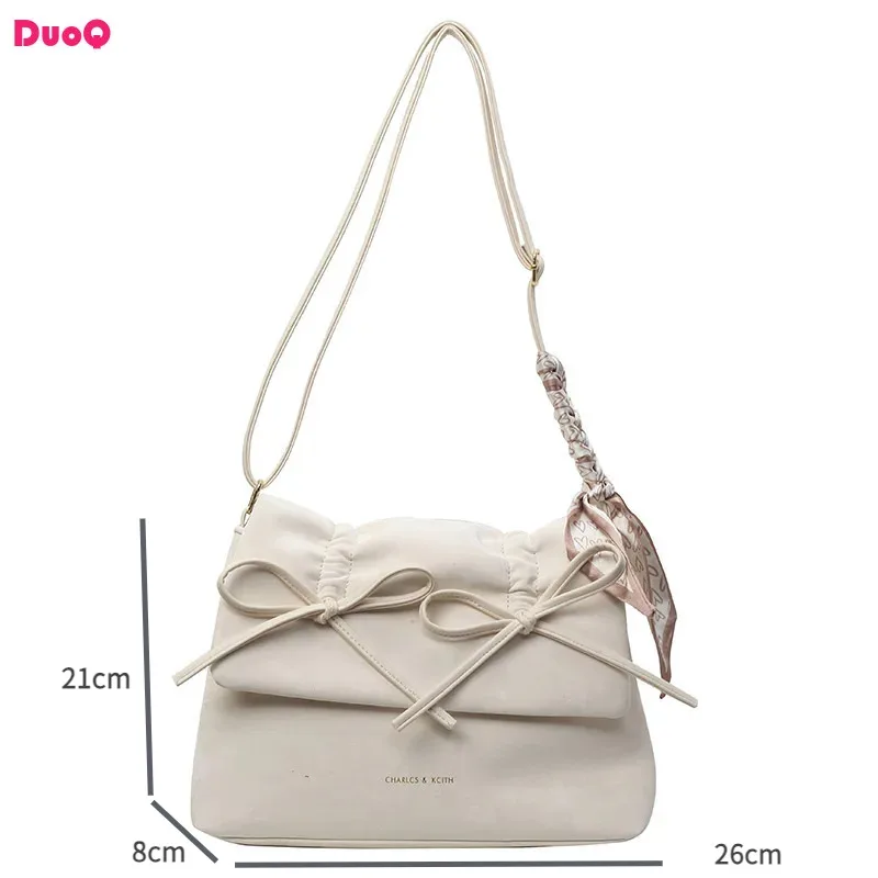 

Retro Fashion Large Capacity Women's Single Shoulder Bow Small Square Bag Exquisite High Grade Multicolour Simplicity Classic