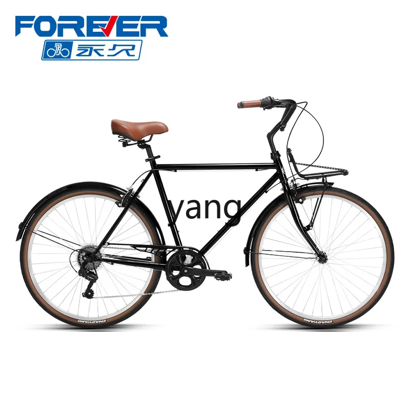 

Yjq Commuter Bicycle Men's Adult Retro Work Scooter Light Bicycle 26-Inch