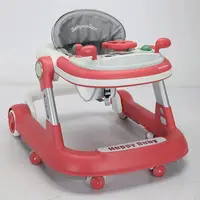 UBRAVOO Push Walker with Detachable Feeding and Music Trays, Foldable Learning Toy for Infants and Toddlers, 2 In 1 Walker 1
