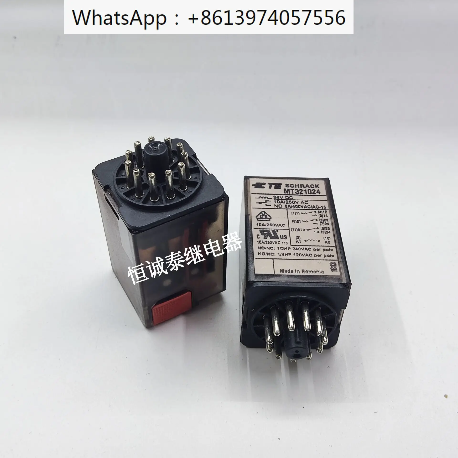 Tyco Schrack Mt321024 24Vdc 11 Pin 10A 250Vac Relè