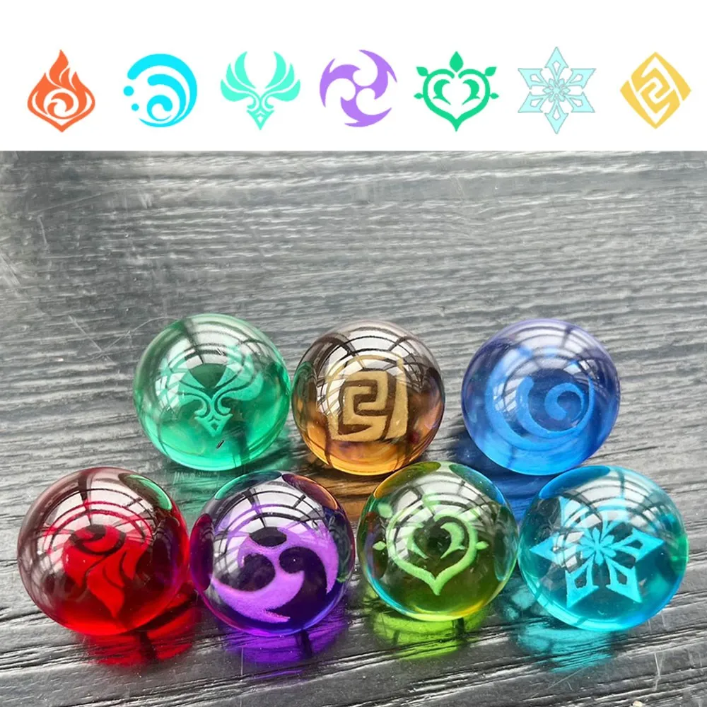 

Element Vision Glass Ball Cosplay Toy Anemo Geo Electro Pyro Dendro Hydro Cyro Genshin Impact Fans Collection Props Gift