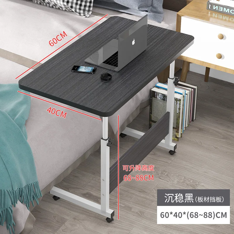 Portable Mobile Lift Computer Folding Desk Study Table Height Adjustable Computer Desk Lap Bed Tray Bed Work Furniture