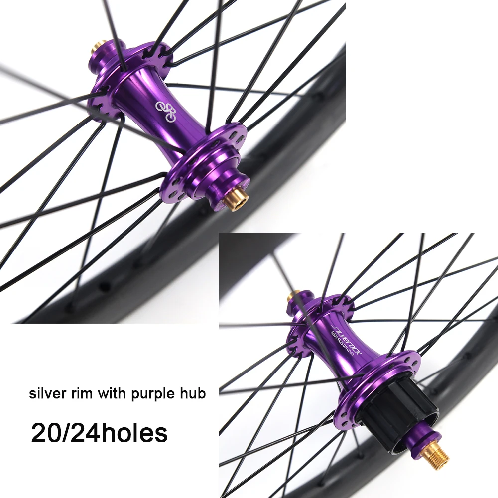 SILVEROCK Tubeless Ready Leichtmetallfelgen 16 Zoll 349 7-Gang Aero-Felge Felgenbremse Fatbike-Reifen für Brompton Trifold Faltrad-Räder – Detail 10