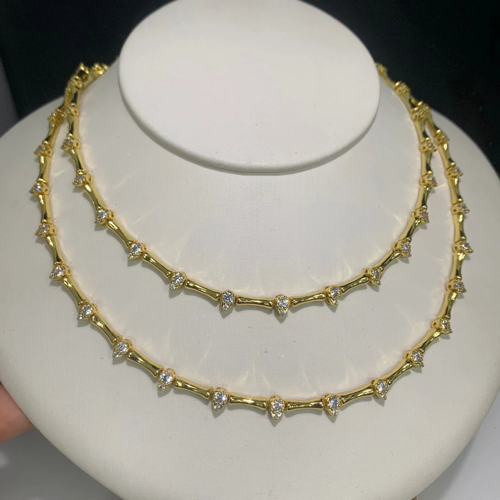 2025 حار بيع أزياء المرأة طقم مجوهرات الذهب اللون...