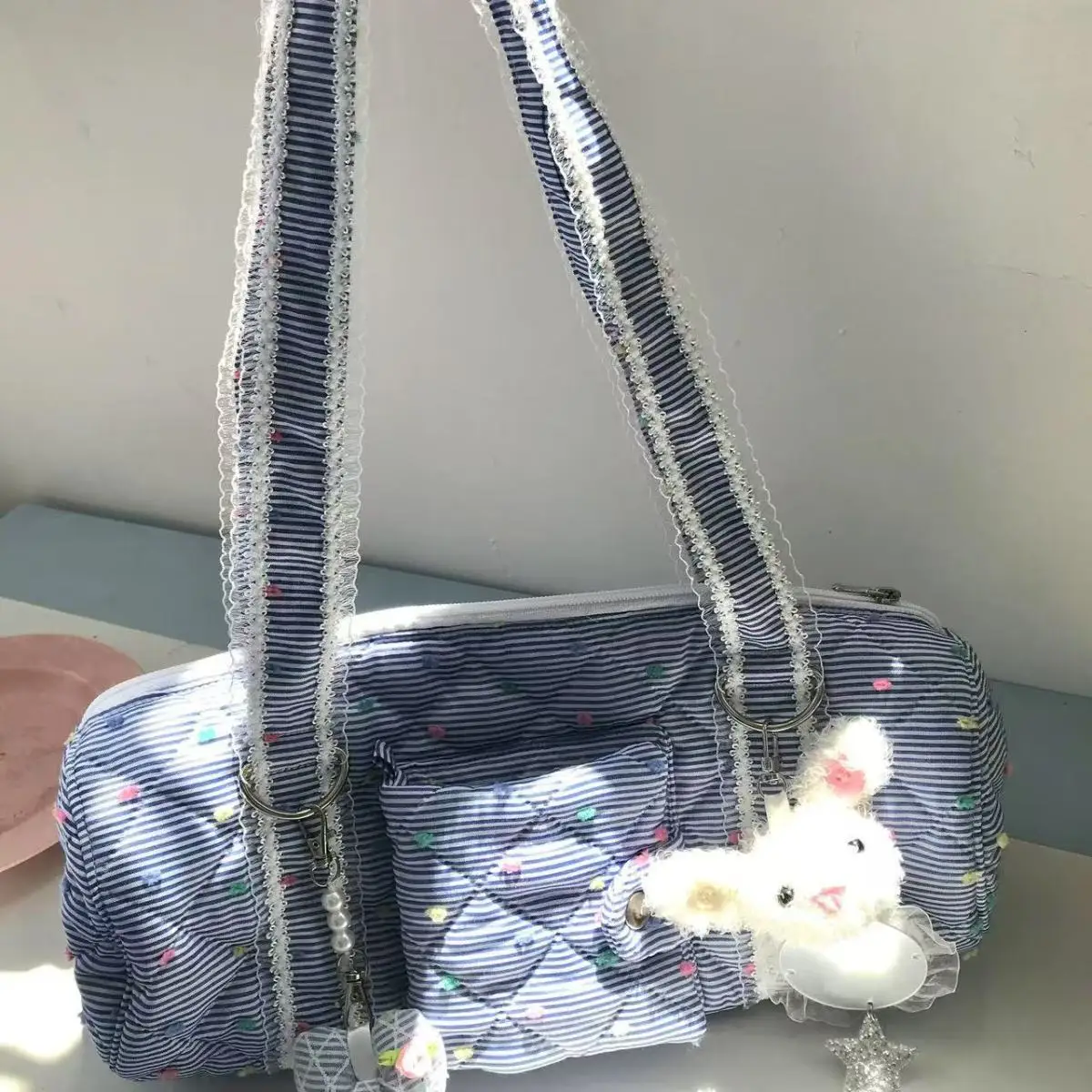 JIAERDI Candy Dot Canvas Y2k Handbag Wallets Women Versatile Pocket Casual Underarm Bag Female Harajuku Aesthetic Shoulder Bags