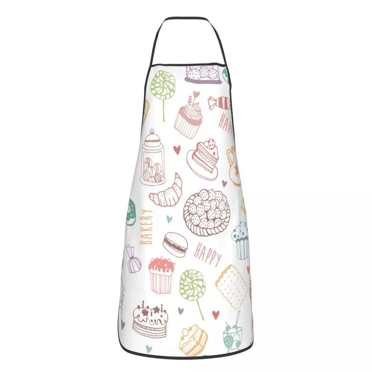 

Candy Cake Sweet Polyester Apron Cute 52*72cm Kitchen Grill Bib Tablier BBQ Dinner Party Pinafore for Unisex Chef