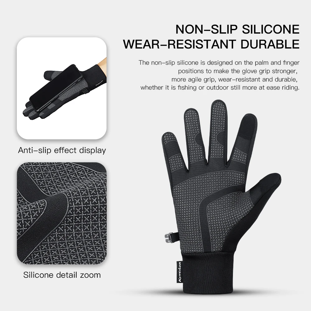 NEW Winter Sports Plus Velvet Warm Gloves For Men And Women Touch Screen Ski Cycling Bicycle Riding Cold-Proof Outdoor Gloves 5