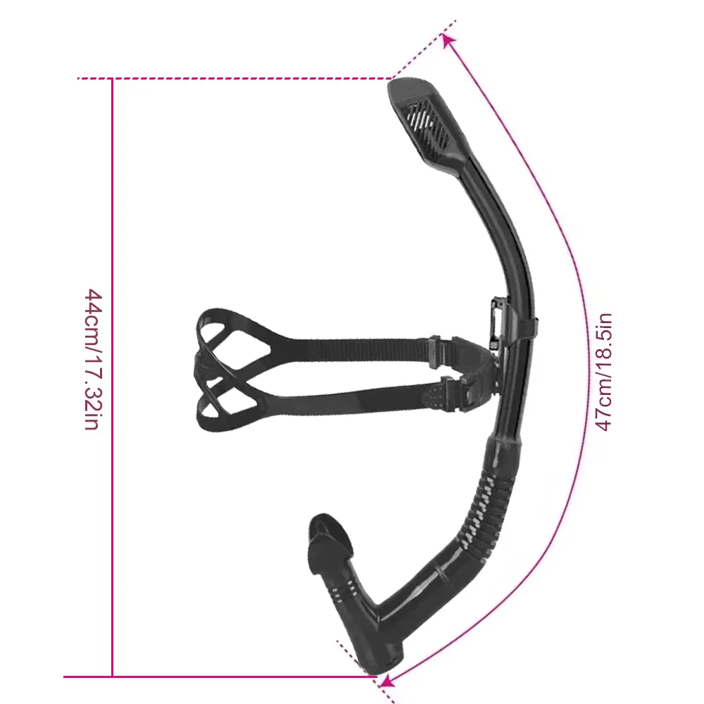 Swim Snorkel for Training Swimming Front  Dry Snorkel Lap Swimming Diving Snorkeling, Pool Open Water 2