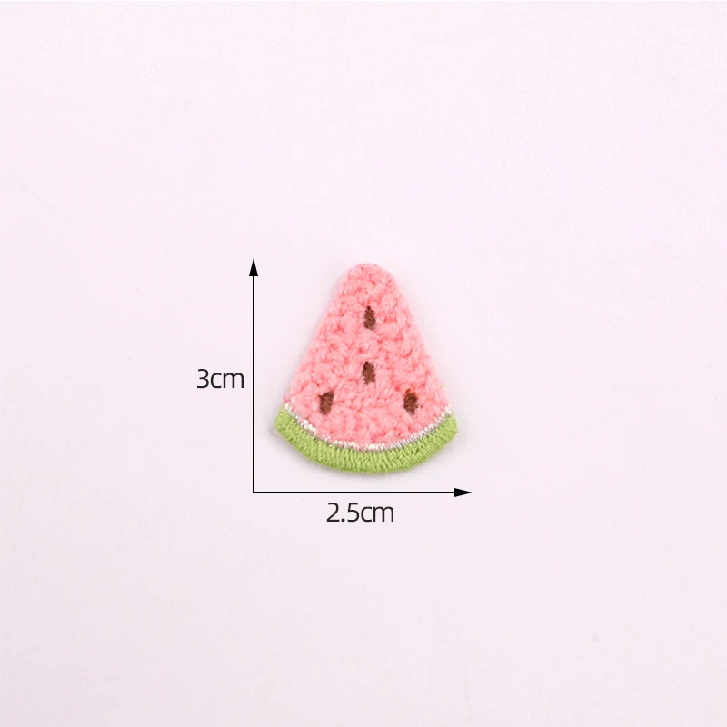 Description Picture 6 of item10 Pieces/1 Pack Small Fruit Series Shoes, Hair Accessories, Clothing Accessories, Cute Fruit Decoration Embroidery Patch
