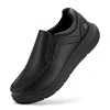 Fitville Men'S Shoes Wide Width Leather Slip-On Casual Shoes Lightweight For Swollen Feet With Arch Support Pain Relief