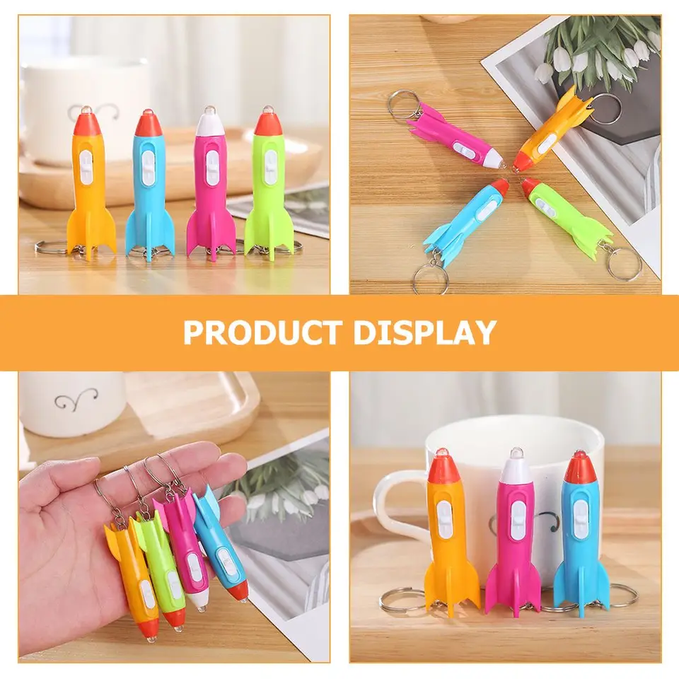 1 pz lampada giocattolo Mini torcia trasparente colore casuale portatile LED torcia plastica festa di compleanno regali portachiavi luce bambini bambino  39