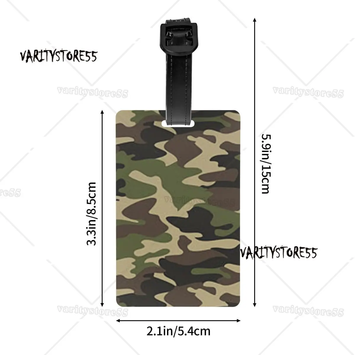 Camo Camouflage Luggage Tag Military Tactical Suitcase Baggage Privacy Cover ID Label 4