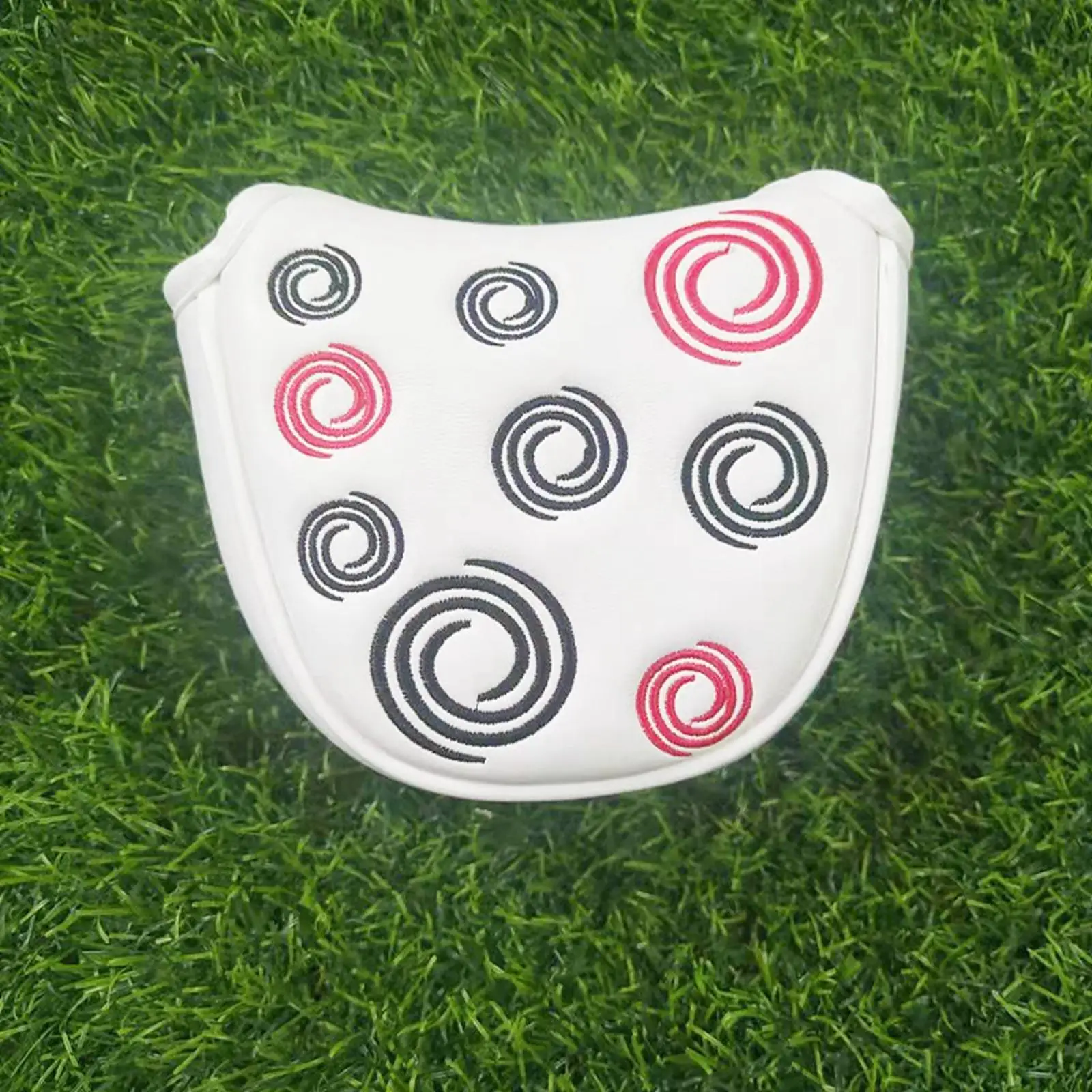 Mallet Putter Cover Odyssey Horse Iron Cover Set Magnetic Utility Head Cover Golf Supplies Closure Half Round Golf  PU Headcover 2