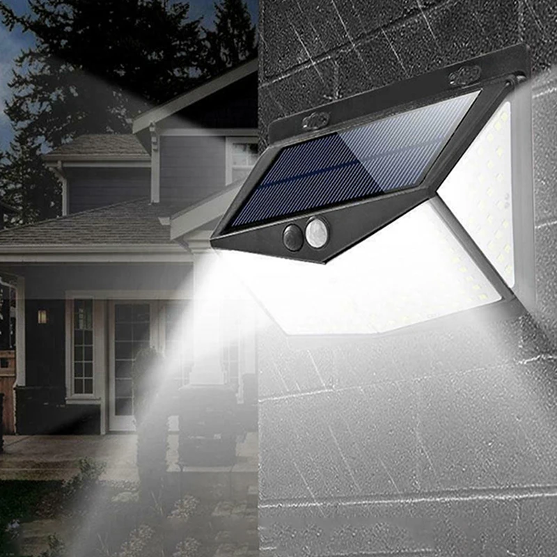 288 LED Solar Power Light PIR Motion Sensor Outdoor Lamps Wall Garden Waterproof 