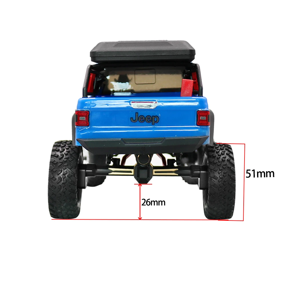 Assali Assiali In Alluminio Anteriore/Posteriore Per SCX24 JLU C10 Gladiator 1/24 RC - Foto 2