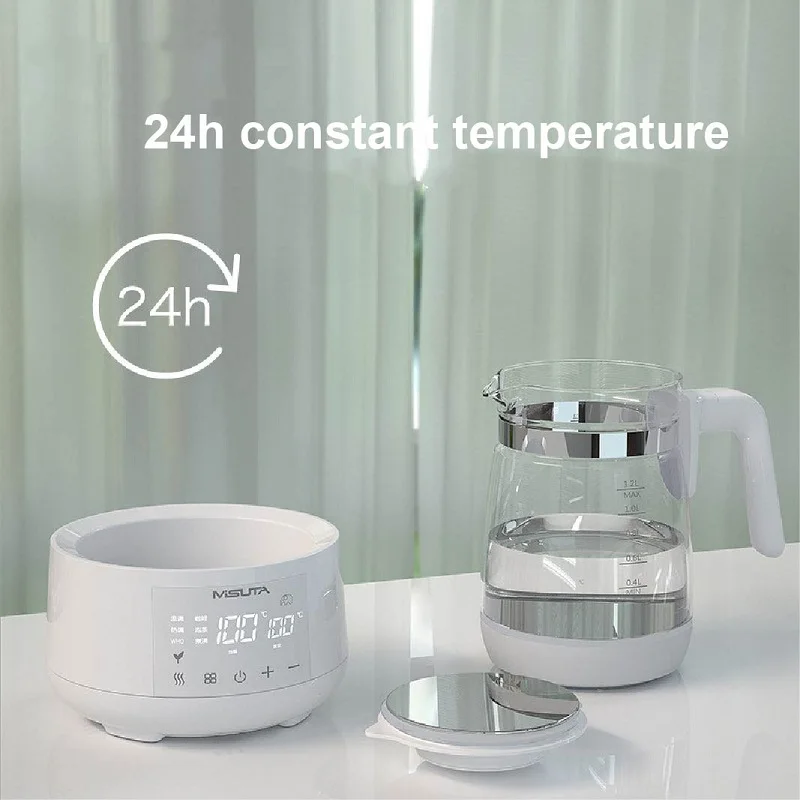 1.2L Smart Infant Thermostatic Milk Regulator Baby Kettle 24h Hot Water Keep Warm Kettle Milk Powder Warmer Multi-function 220V 5