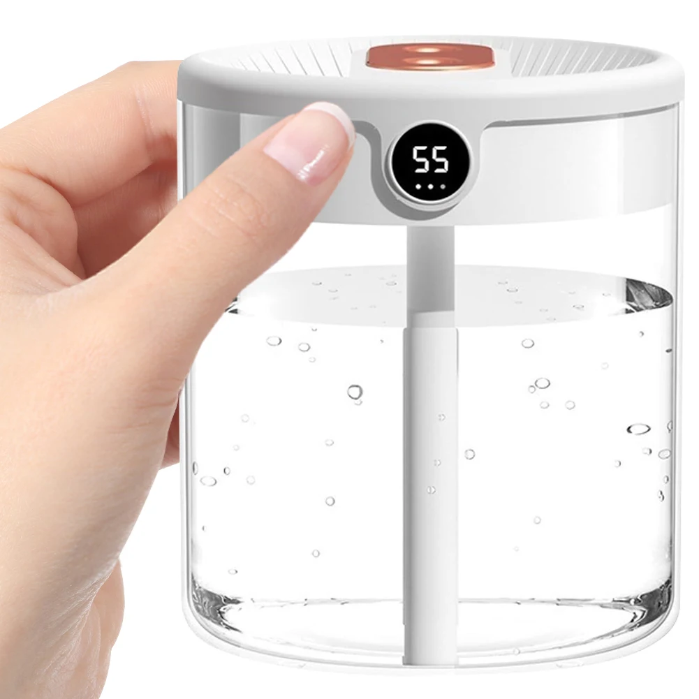 2L Portable Air Humidifier USB Desktop Humidifier with Night Light Mini Quiet Diffuser for Car Baby Room