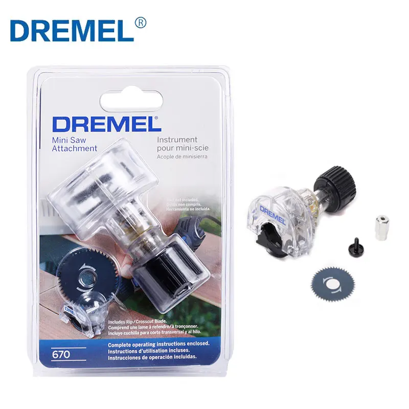 Dremel 670-01 Mini Saw Attachment Mini Saw Kit 670 Per Dremel Electric Grinders 200/3000/4000/8220 Dropshipping All'Ingrosso