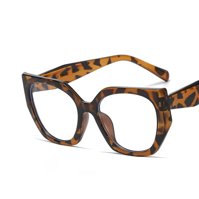 Trendy Women's Black Frame Cat Eye Eyeglasses with Square Frame and Prescription Option  -0.5 -1.0 -2.0 -3.0 -4.0 to -6.0 3