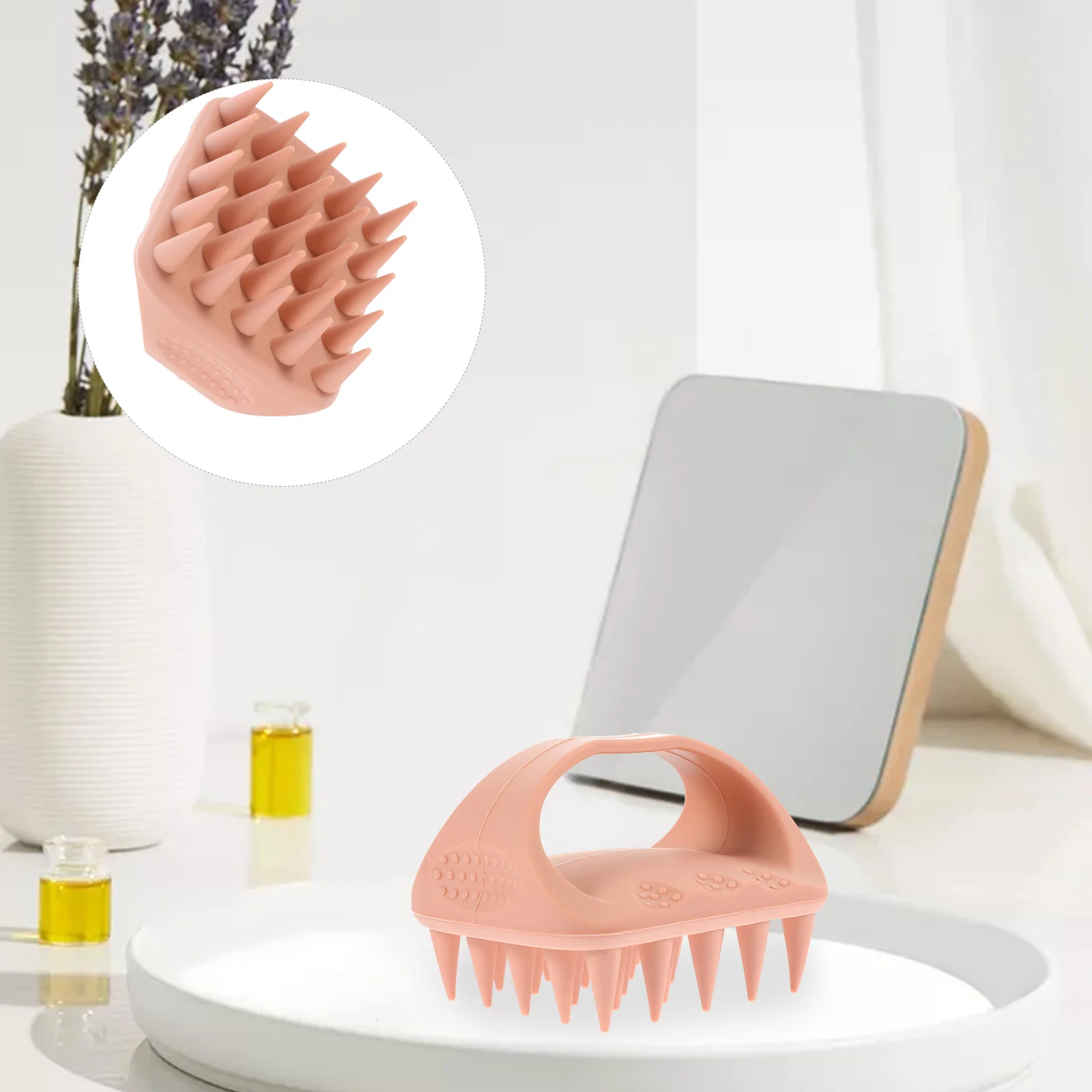 

Shampoo Head Brush Silicone Comb Salt-free for Hair with Keratin Remove The Massager