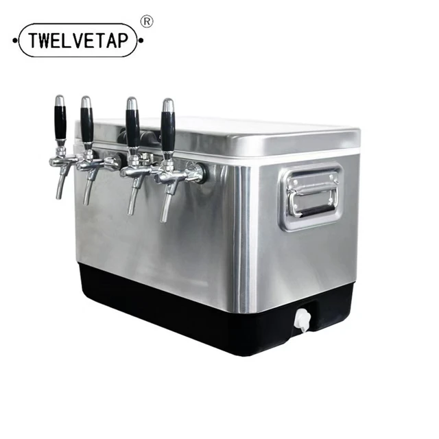 TWELVETAP Jockey Box  Craft Beer Cooling Box Homebrew Portable Bar Stainless Steel Housing Coils Material Outdoor Refrigeration 1
