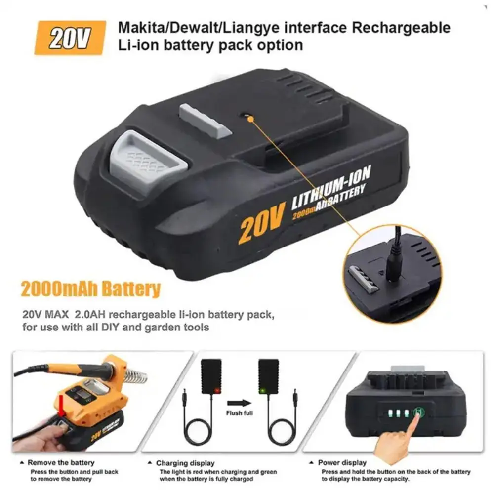 Fer à souder sans fil 20V 60W 6 pointes - Outil modelisme