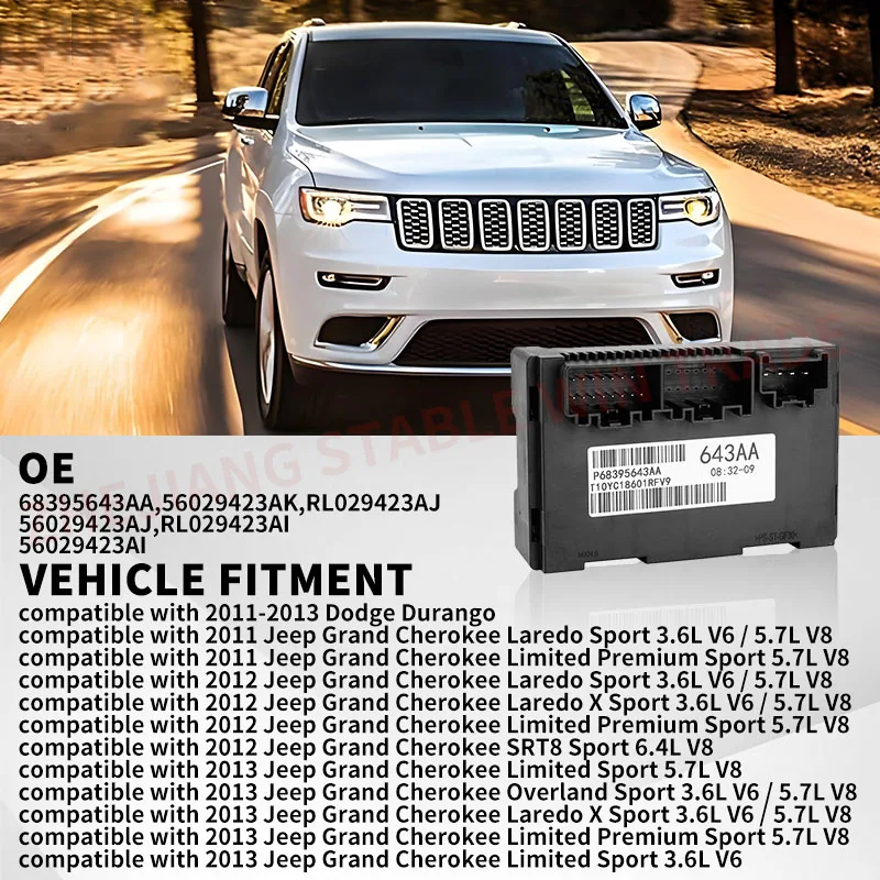 68395643AA 56029423AJ 56029423AK Durable Transfer Case Control Module For Jeep Grand Cherokee Dodge Durango 2011 2012 2013
