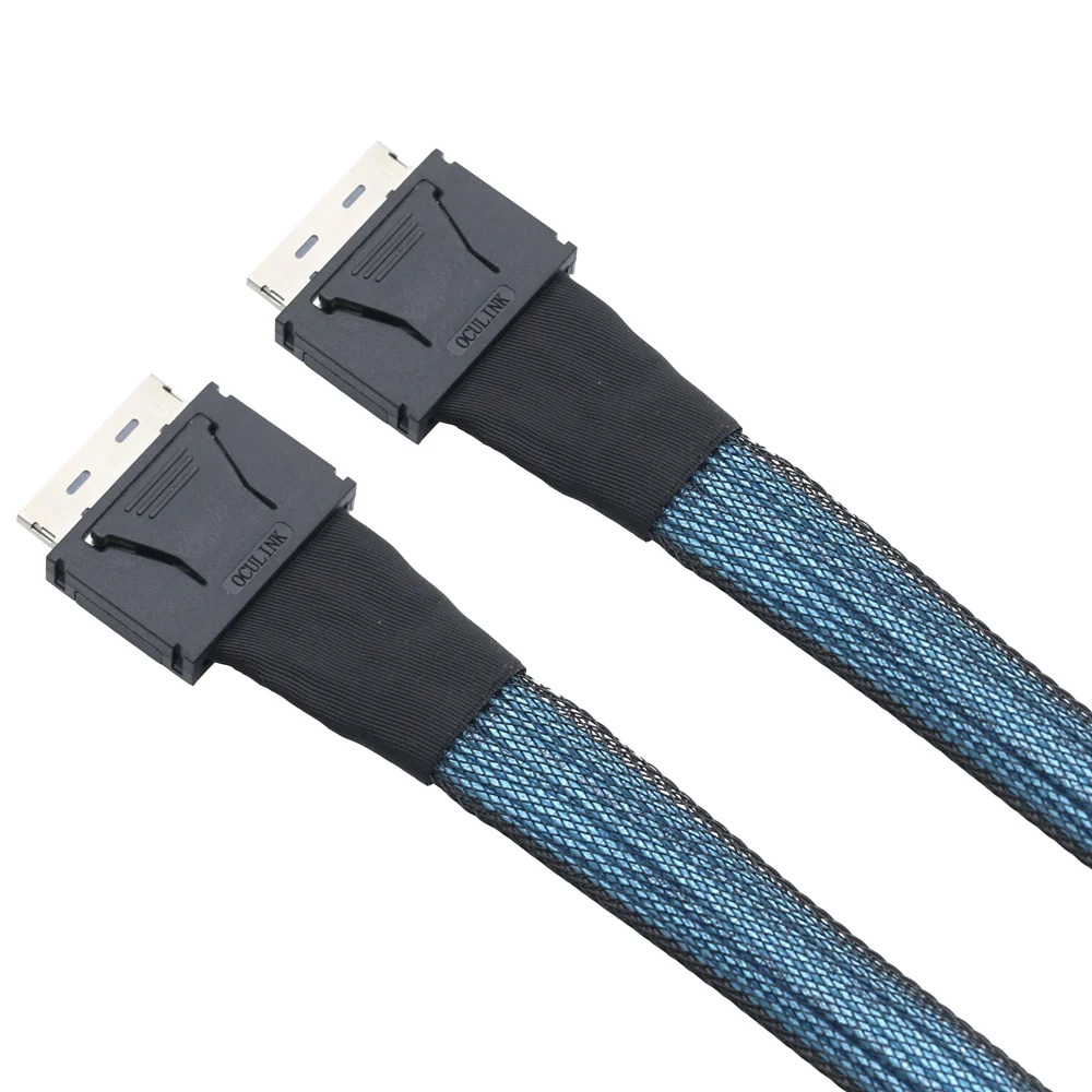 Cabo de Transferência de Dados de Alta Velocidade Oculink Sff 8611 8i para Sff 8611 8i Conexão Pcie4.0 Gen3 Servidor - Imagem 2