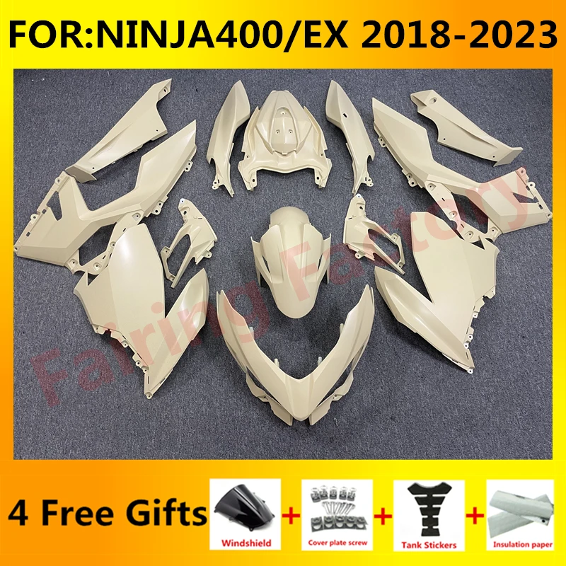 

NEW ABS Motorcycle Fairings Kit fit For Ninja400 EX400 EX Ninja 400 2018 2019 2020 2021 2022 2023 full fairing set yellow