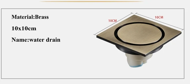 Description Picture 2 of itemFloor drain anti-odor copper anti-overflow water anti-blocking large displacement magnetic core balcony bathroom bathroom
