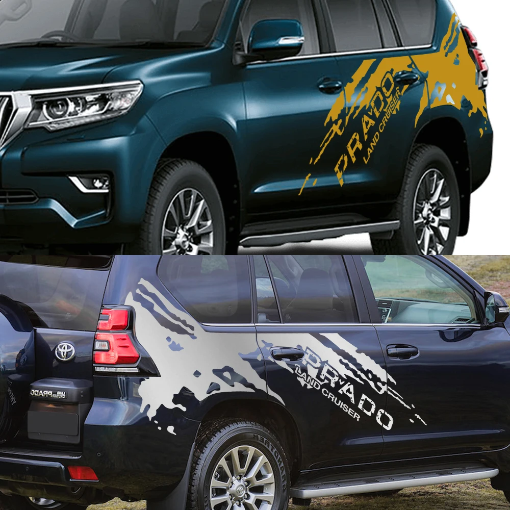Auto aufkleber für Toyota Prado Land Cruiser 78 90 95 120 150 j90 j120 Spritz grafiken Vinyl Film Aufkleber Auto Tuning Zubehör – Detail 4