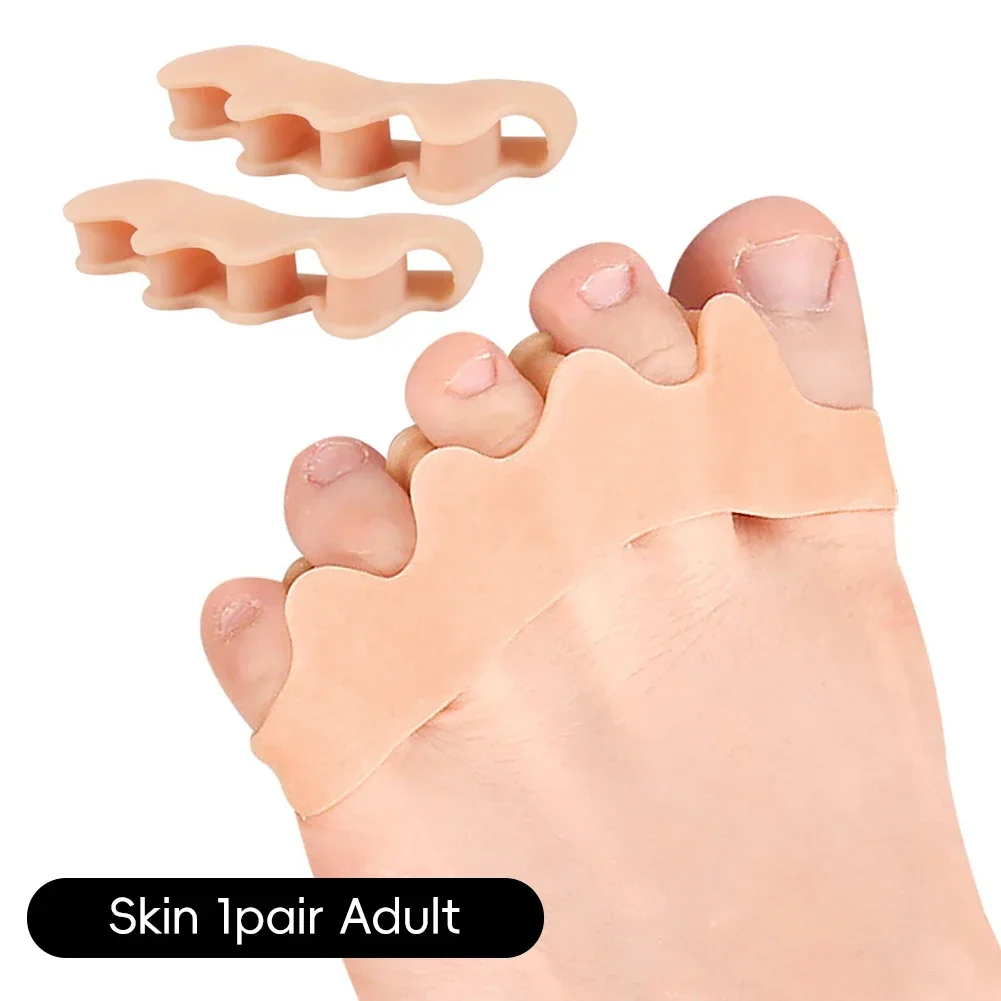 Lot de 2 séparateurs d'oignons en silicone souple, outil de soin des pieds_voghion.com