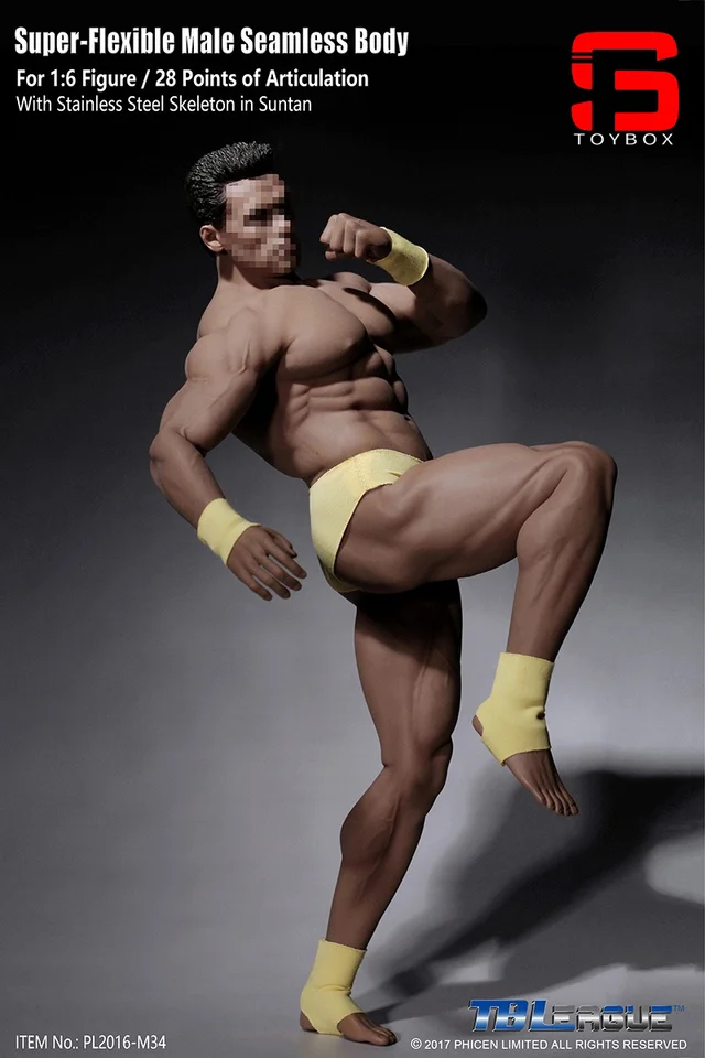 SUPER FLEXIBLE FIGURE 【PL2016-M34】 Amazon.com: Phicen 1/6 Scale Super Flexible Male Muscular