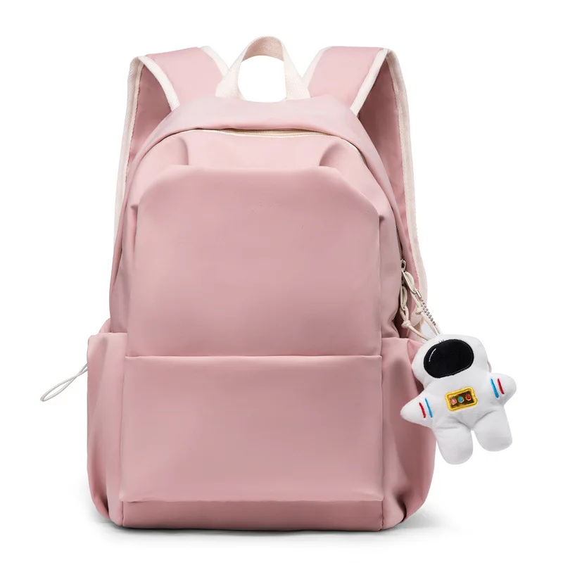 Backpack Girls College Style College Student New Fashion 15.6-inch Water-Repellent Casual Trendy Oxford Cloth Backpack