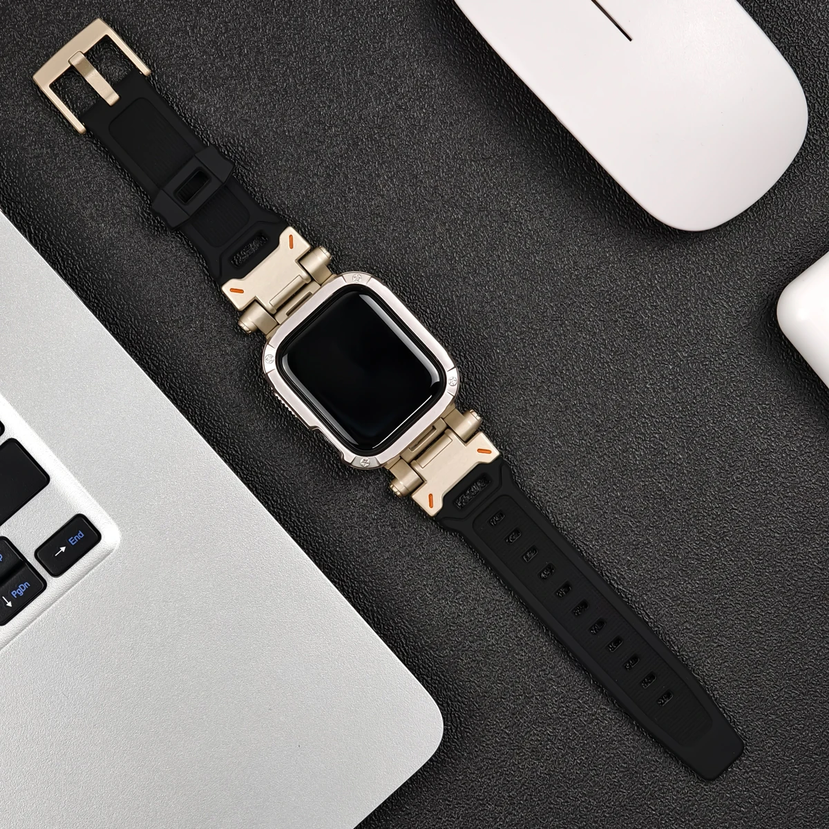 Premium TPU Case & Silicone Strap for Apple Watch - Ultra Protection Series