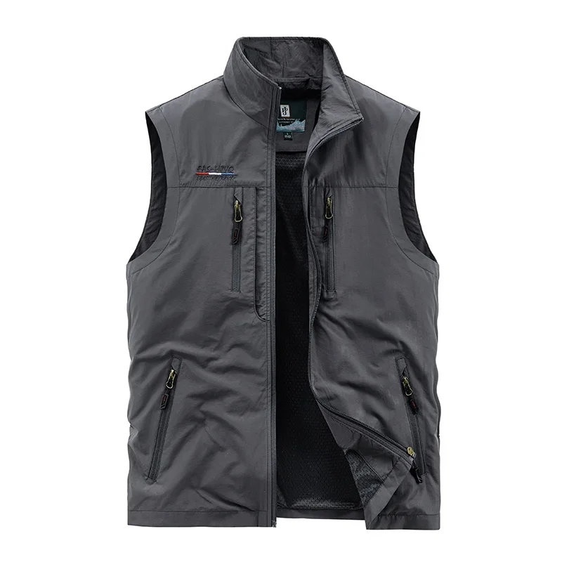 Dress Vests Work Vest Men Men's Summer Tactical Jackets Motorcyclist Multi-pocket Sleeveless Jacket Fishing Clothing Hunting Coat MAN Coats